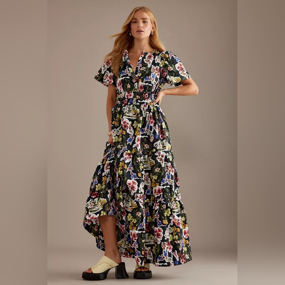 NWT Anthropologie The Somerset Maxi Dress Size XXS - Picture 2 of 13